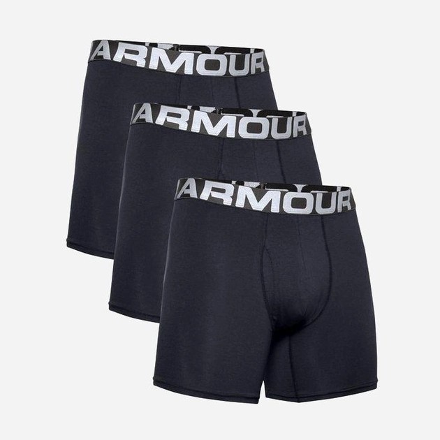 Трусы Under Armour UA Charged Cotton 3in 3 Pack черный муж 2XL 1363616 ...