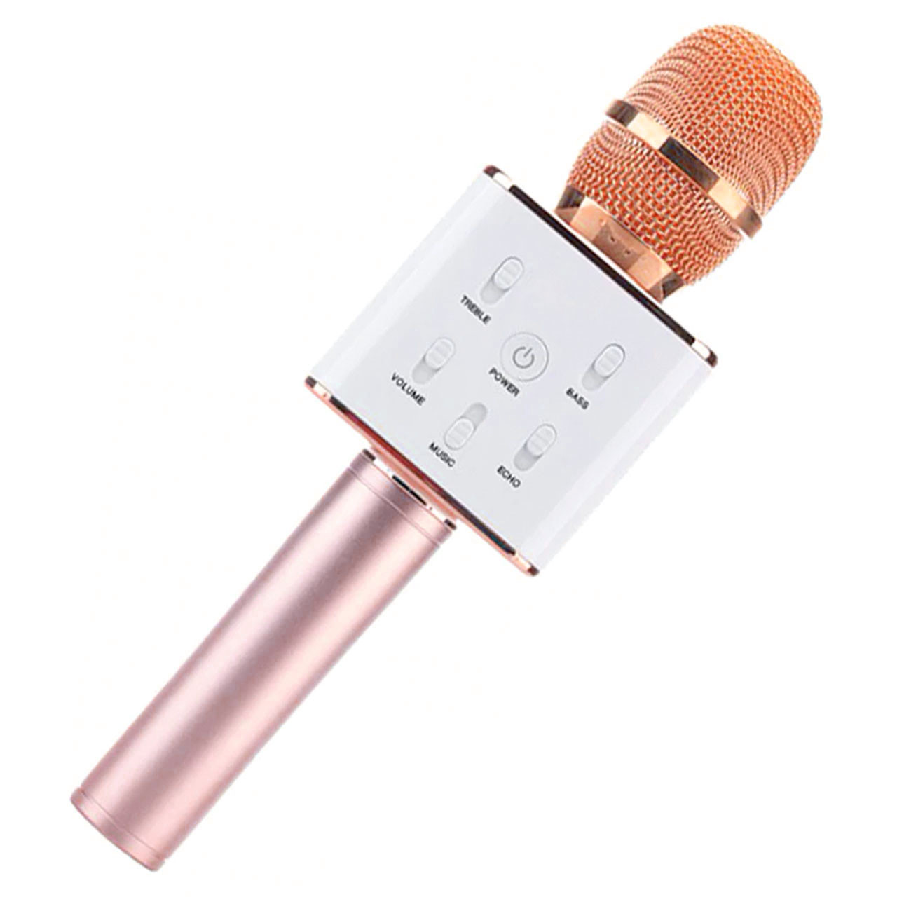 

Беcпроводной микрофон для кaраоке Q7 StreetGo (Bluetooth+USB) ROSE GOLD