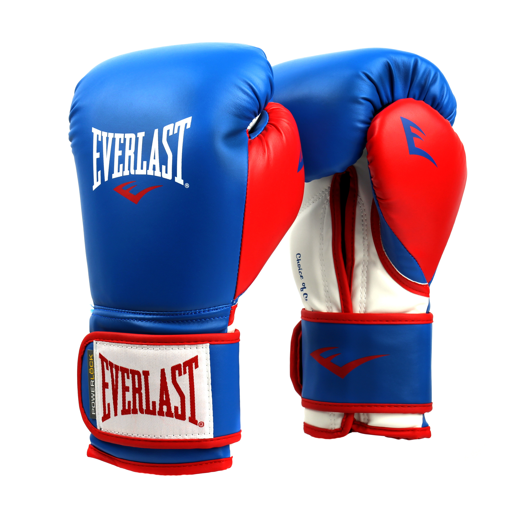 

Боксерские перчатки Everlast Powerlock Hook And Loop Training Gloves 16 унций Сине-красные P00000728