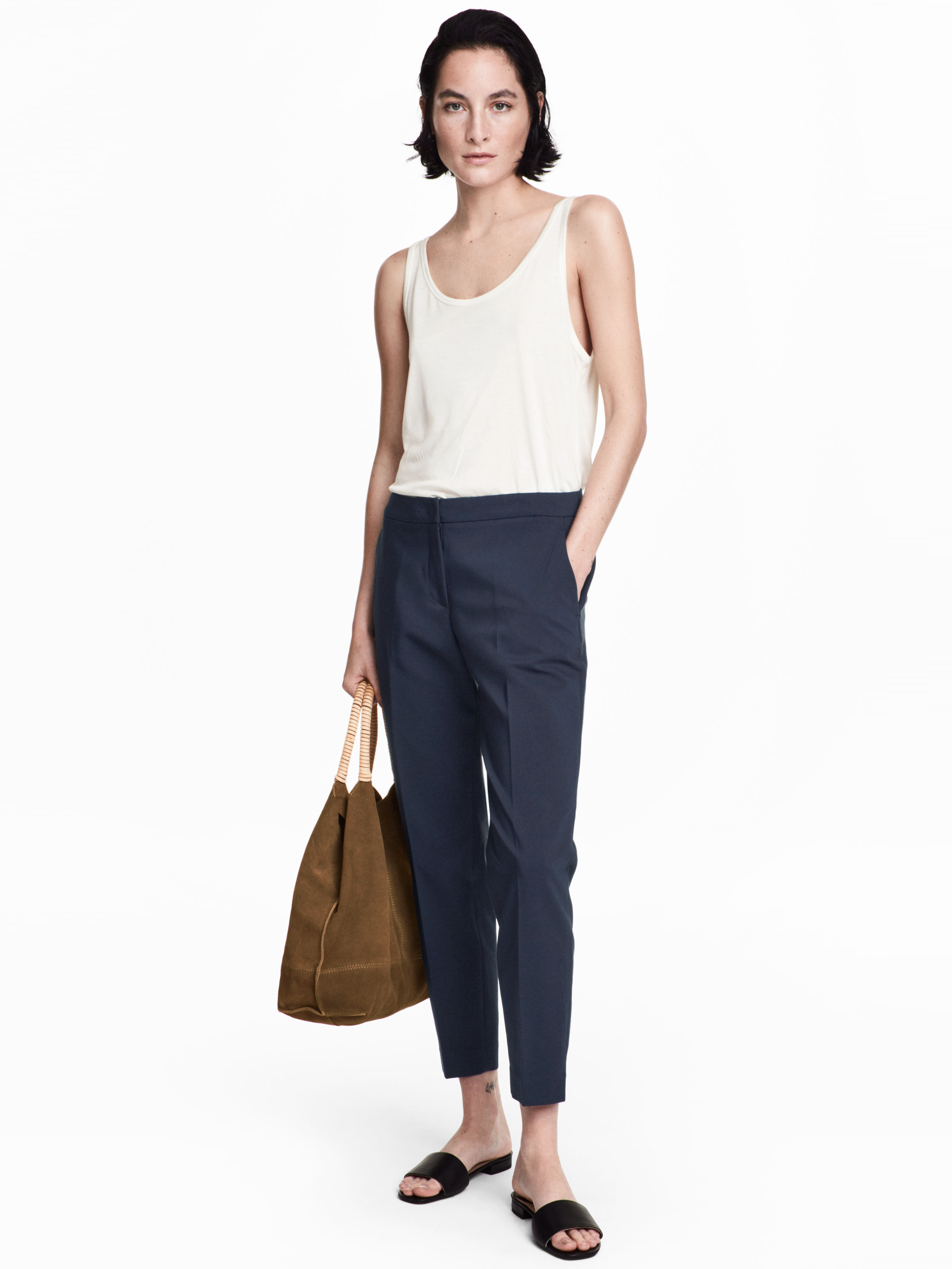 

Брюки H&M 2989733 32 Темно-синие