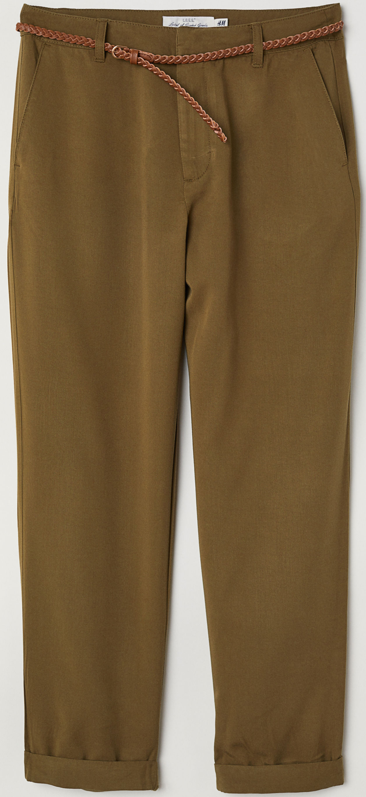 

Брюки H&M 5997137 38 Оливковые с зеленым