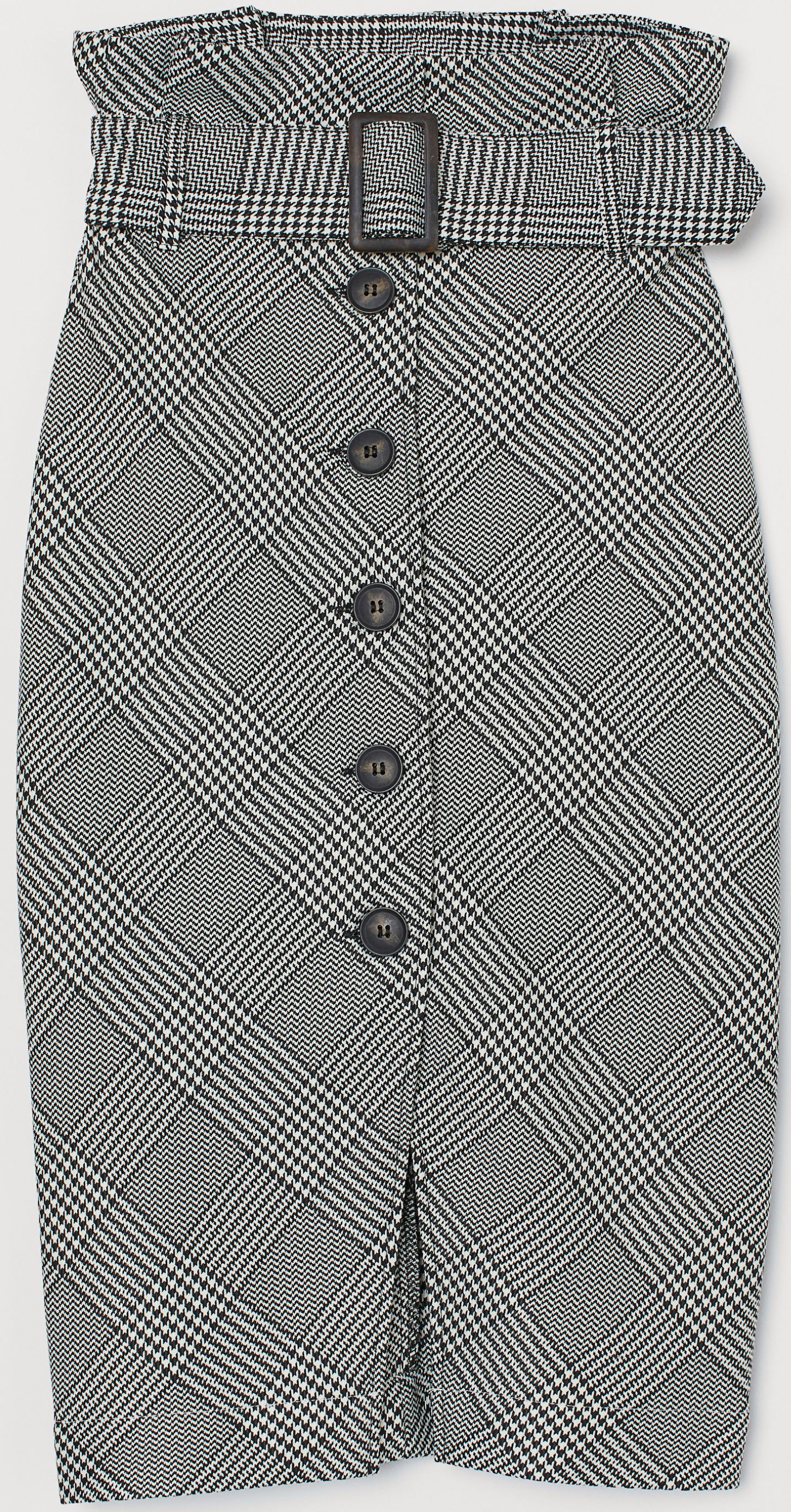 

Юбка H&M 764415 36P Черная с белым