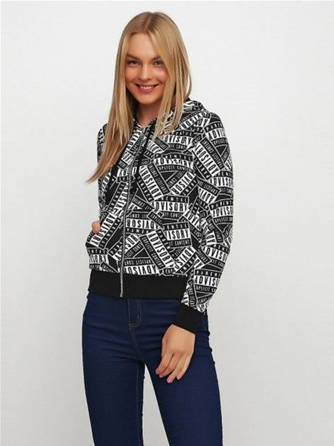 

Толстовка H&M 2227649 M Белая с черным
