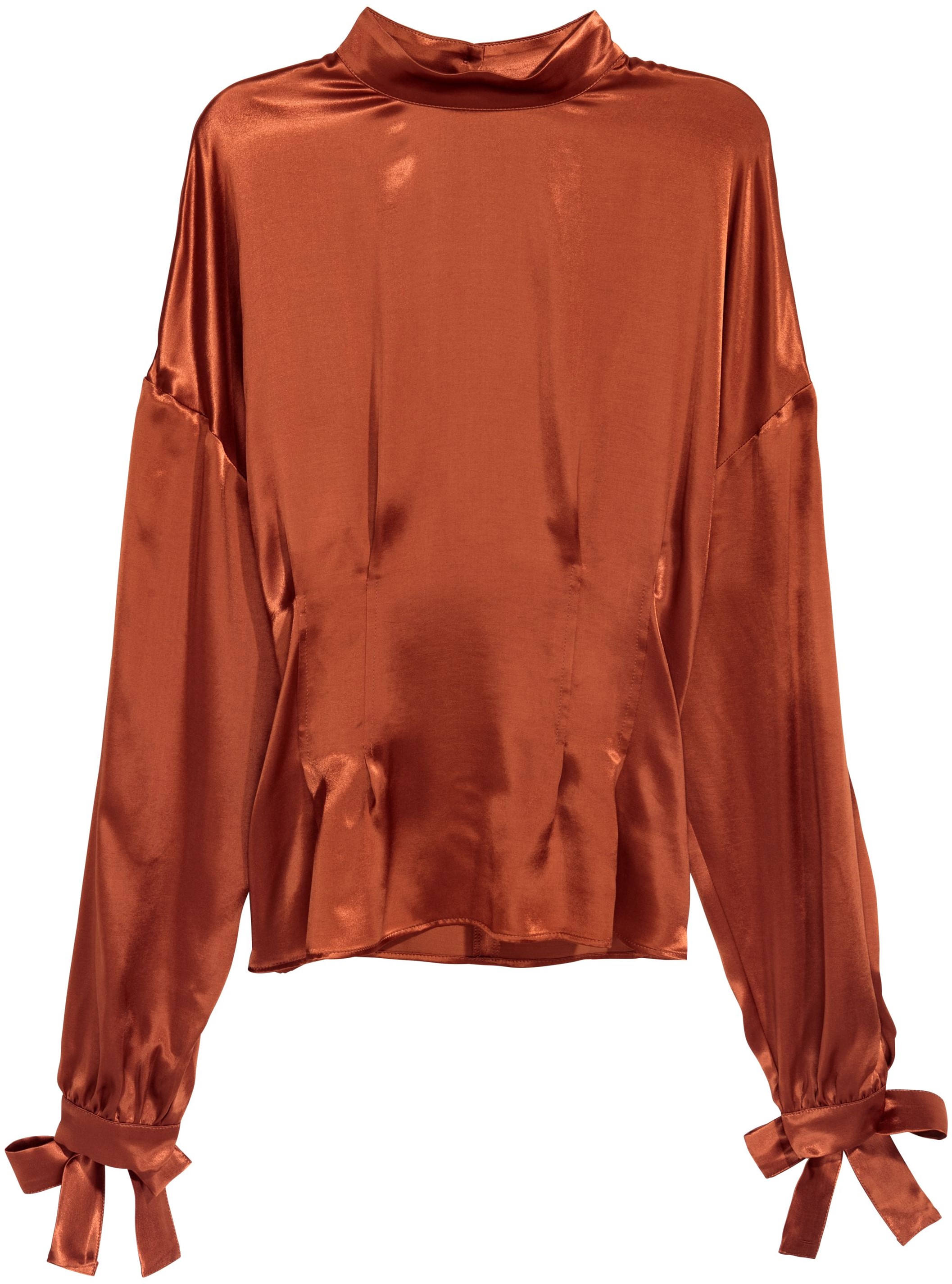 

Блузка H&M 5703776 36 Терракотовая