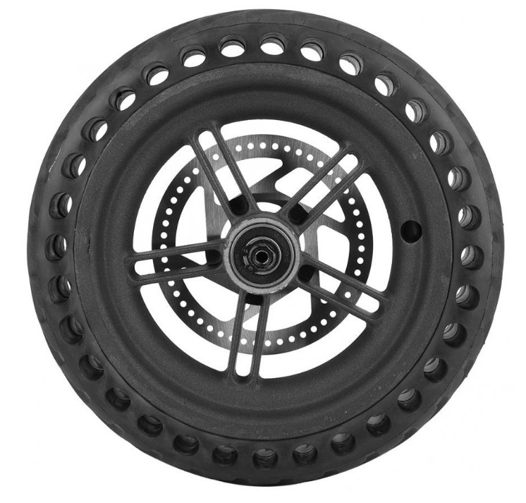 

Диск задний с бескамерной шиной и тормозным диском для самоката M365 и M187