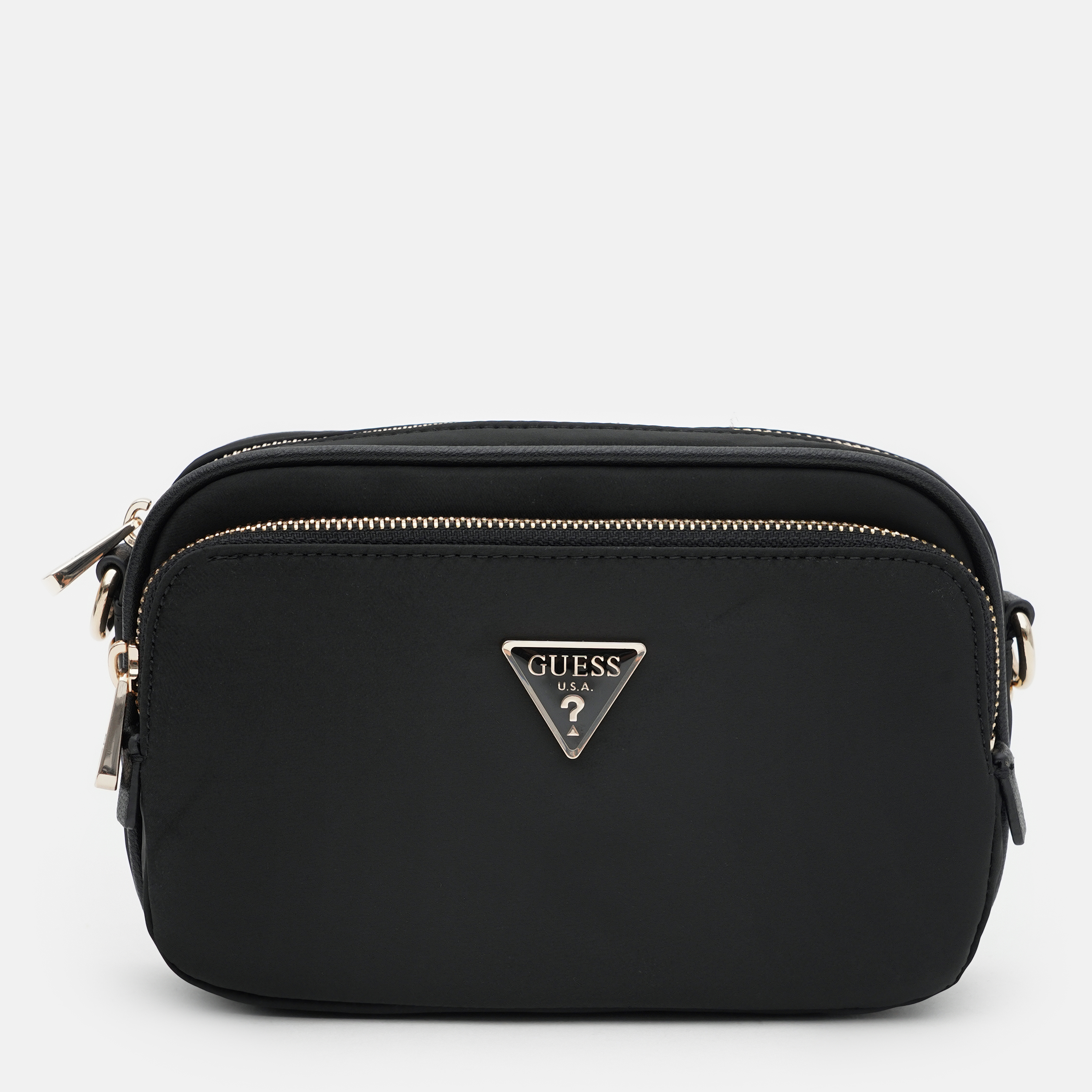 Акція на Сумка крос-боді жіноча Guess Eco Gemma Crossbody Camera HWEYG8-39572-BLA Black від Rozetka