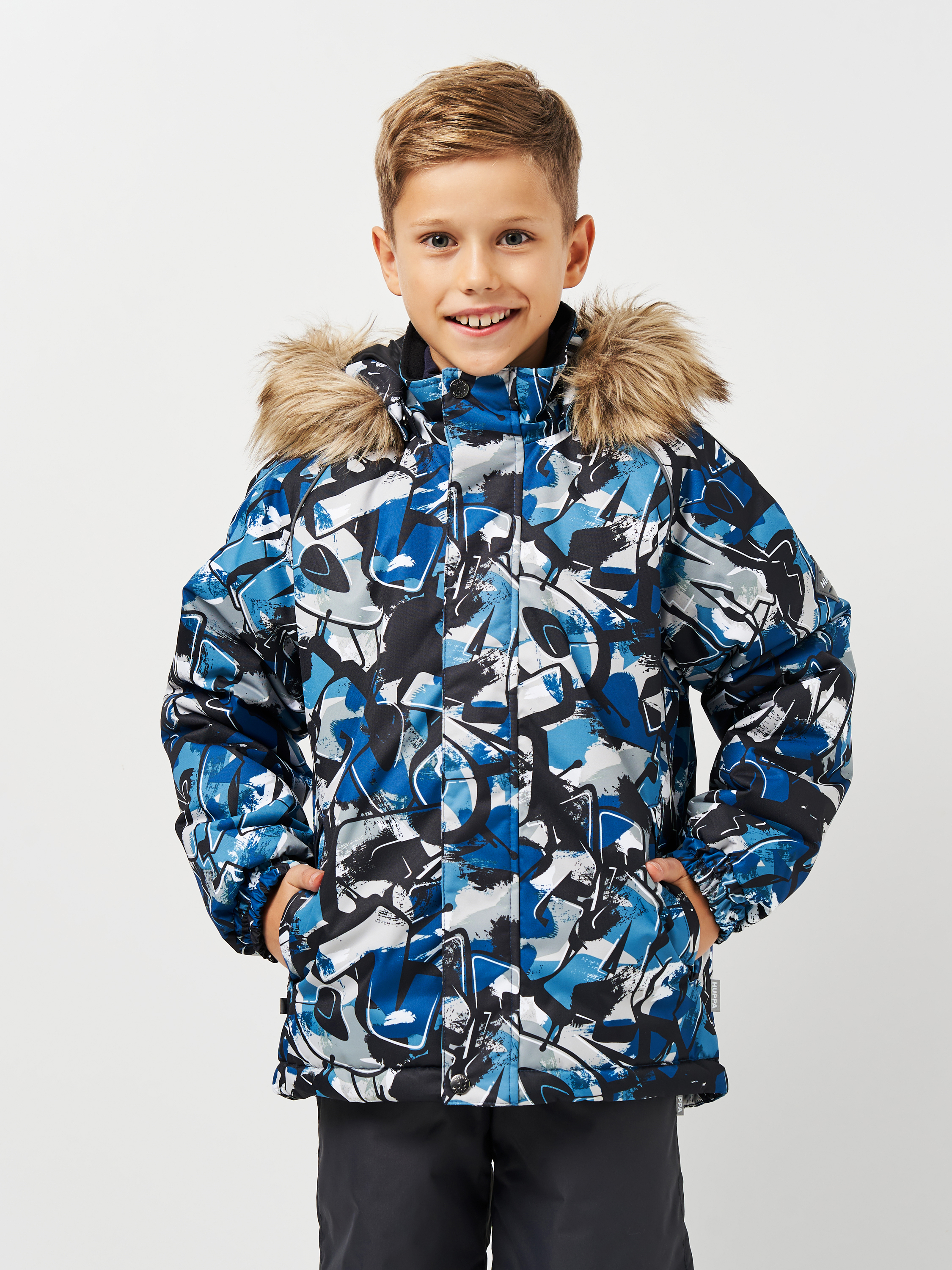 Акция на Дитяча зимова куртка для хлопчика Huppa Marinel 17200030-32266 122 см Бірюзово-зелена от Rozetka