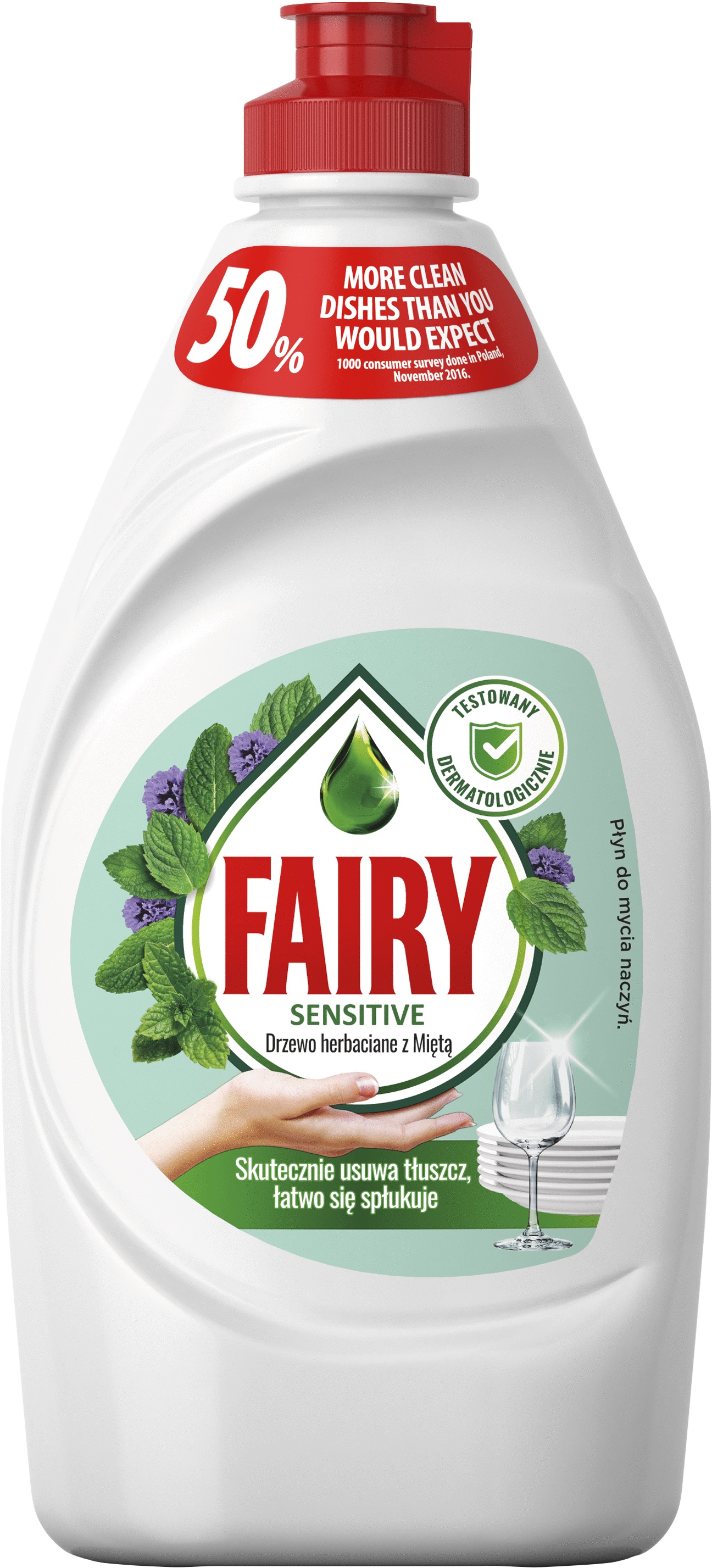 Жидкое средство для мытья посуды Fairy Чайное дерево и мята 450 мл ...