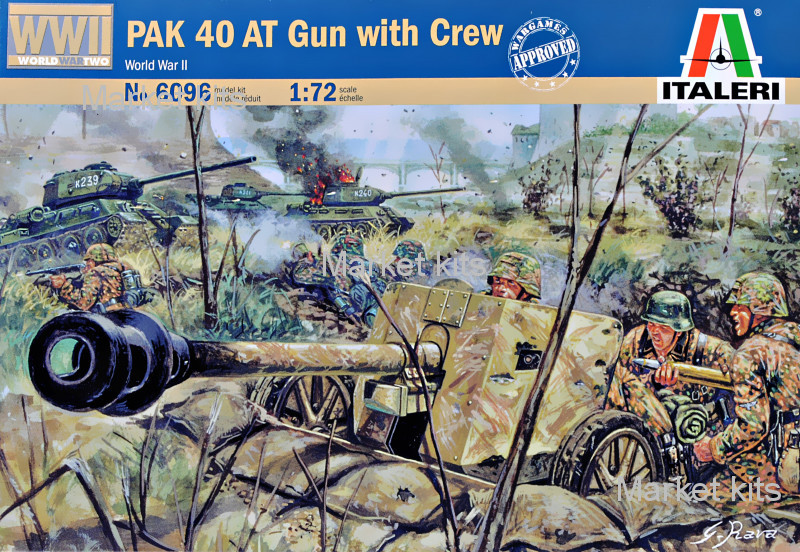 

Pak 40 противотанковая пушка 1:72 ITALERI (IT6096)