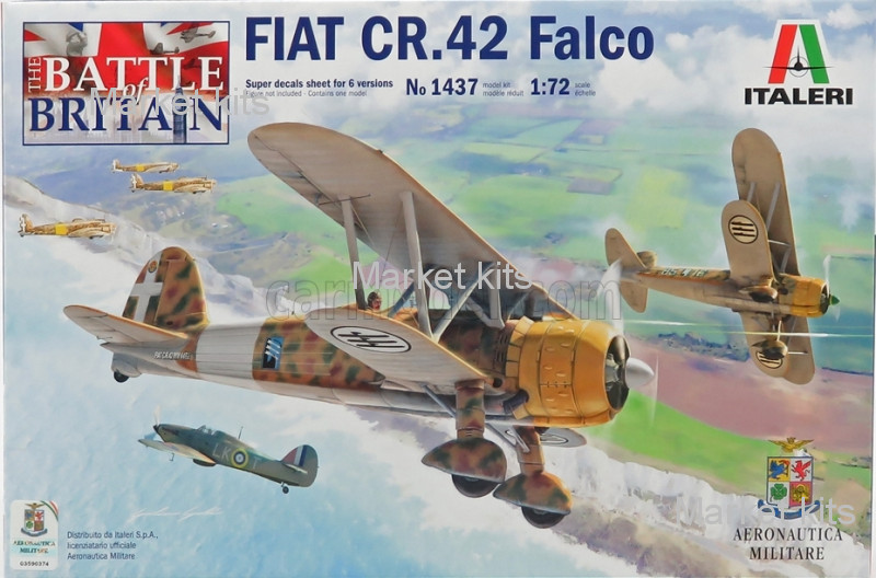 

Истребитель FIAT CR.42 Falco 1:72 ITALERI (IT1437)