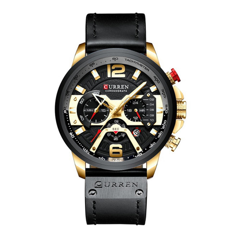 

Наручные часы мужские CURREN 8329 Black + Gold кварцевые