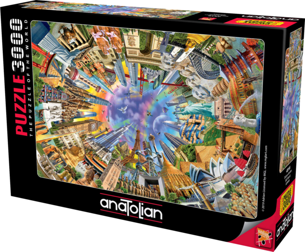 

Пазл Anatolian Мир 360 3000 Эл. Размер 120X85 см (4916)