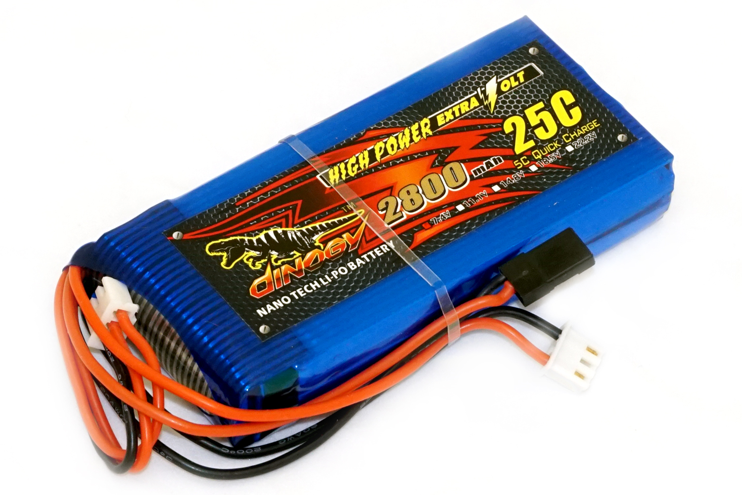 

Аккумулятор Dinogy Li-Pol 2800mAh 7.4V 2S 18x45x96 для FrSky Taranis Q X7