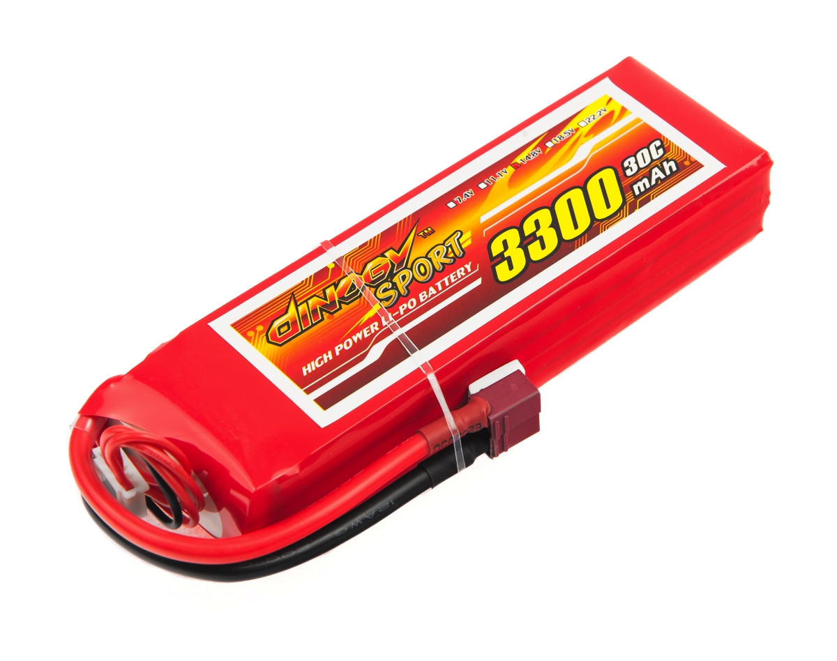 

Аккумулятор Dinogy Li-Pol 3300mAh 14.8V 4S 30C 26x43x142мм T-Plug