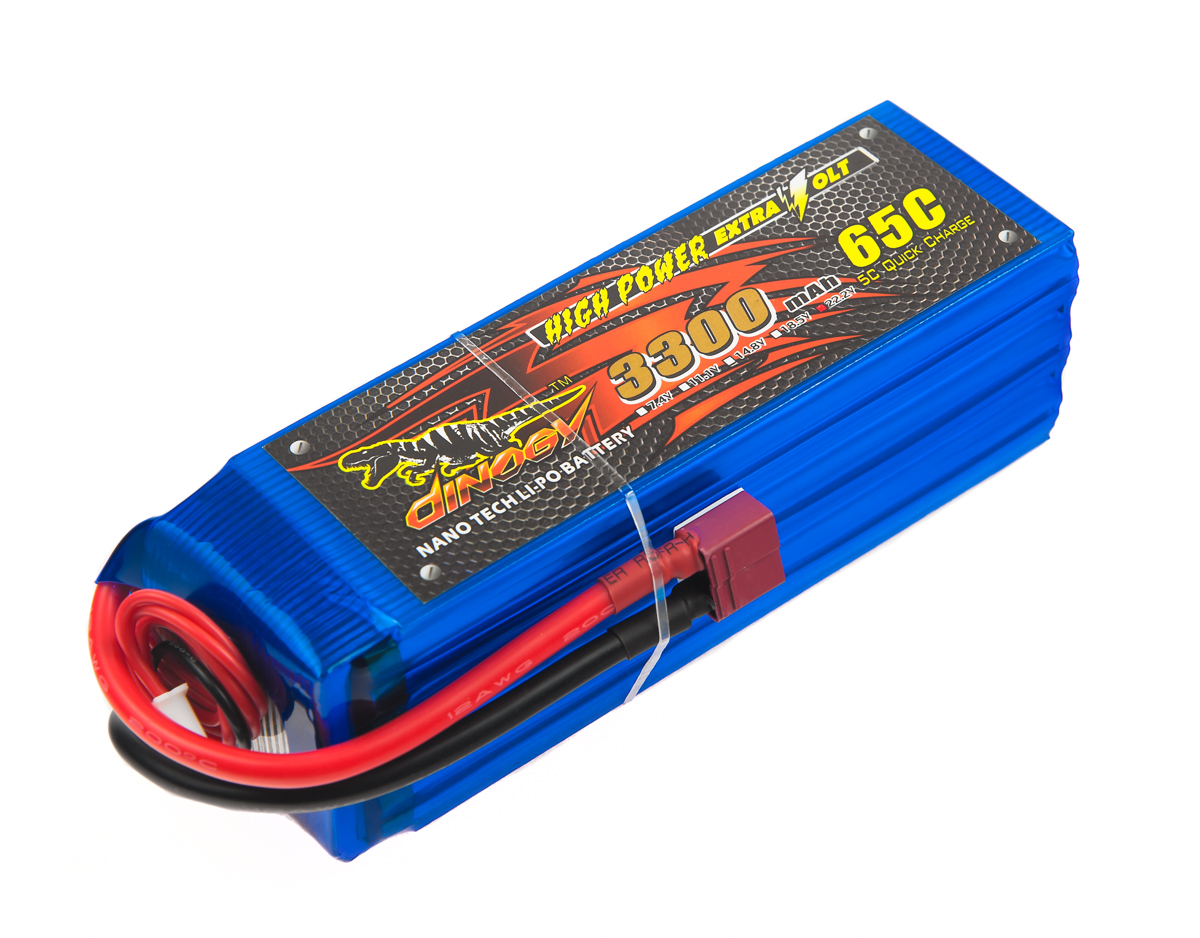 

Аккумулятор Dinogy Li-Pol 3300mAh 22.2V 6S 65C 43x42x133мм T-Plug
