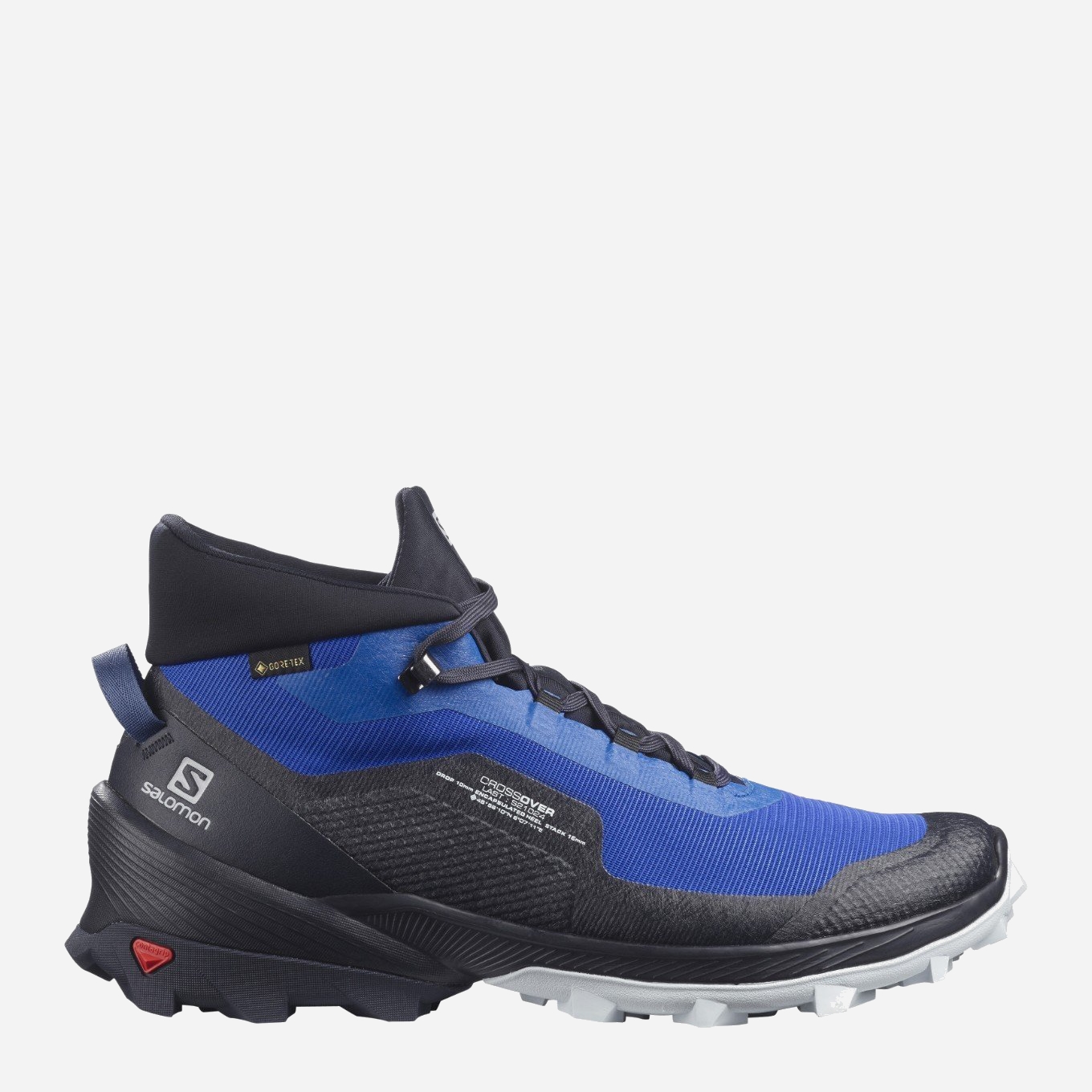 Акція на Чоловічі черевики низькі для хайкінгу з Gore-Tex Salomon CROSS OVER CHUKKA GTX Turkish Sea/N 412829 40 (7US) 25 см Сині від Rozetka