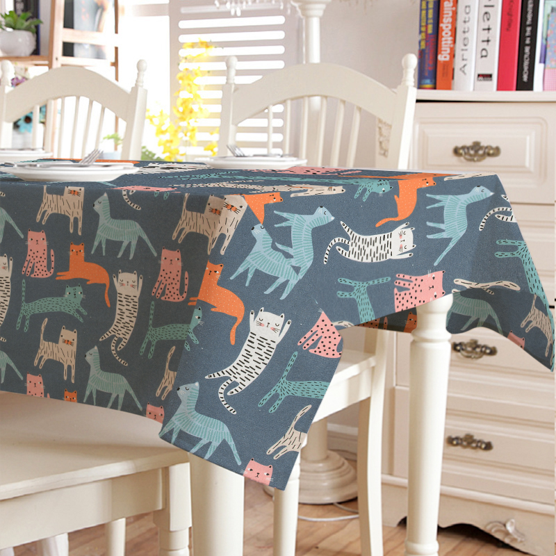

Скатерть с акриловым покрытием Time Textile Digital Print Cats Разноцветный TT164619 140x180