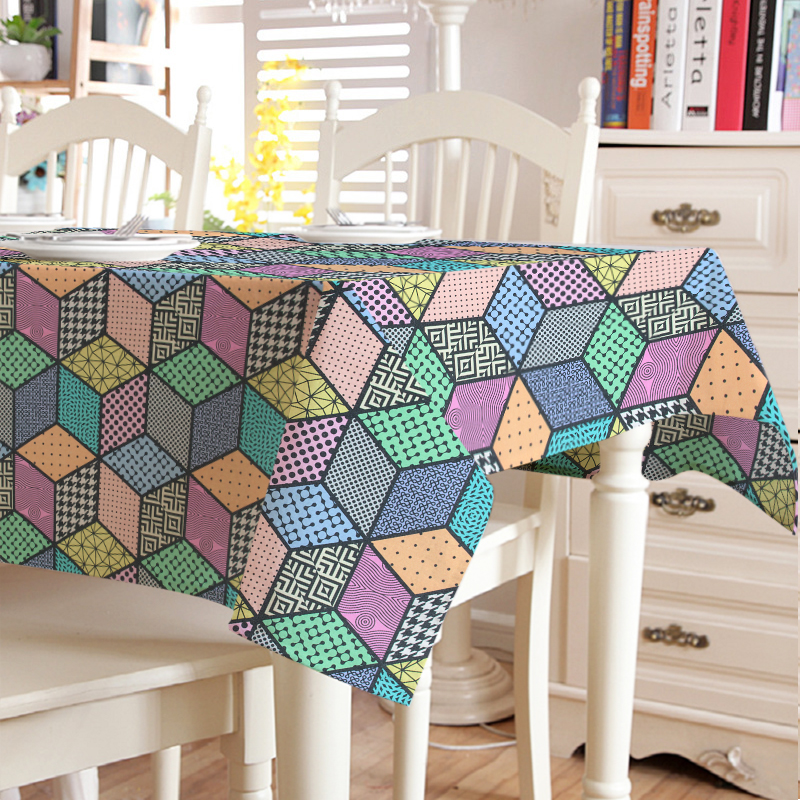 

Скатерть с акриловым покрытием Time Textile Digital Print Geometry Разноцветный TT164618 140x220