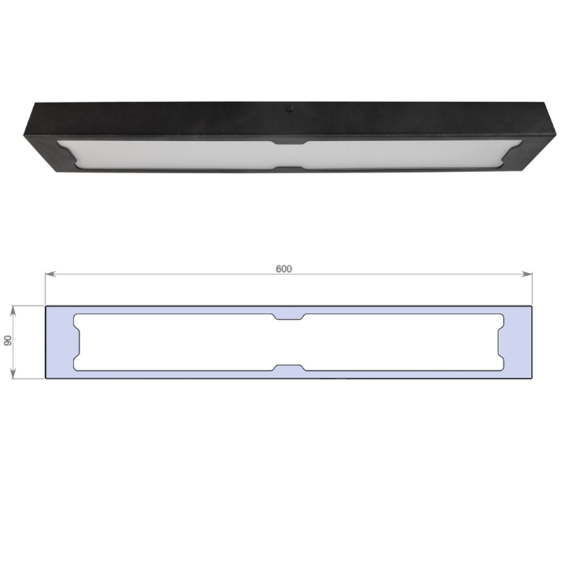 

Люстра Work G LED 650 40W черная (1597)