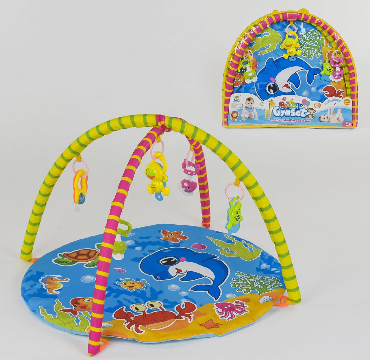 

Коврик игровой 604-8 В синий 80113