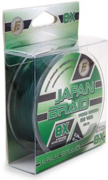 

Шнур рыболовный Lineaeffe FF Japan Braid 8X Moss Green 135м/150yds 0.06мм FishTest-4.00кг