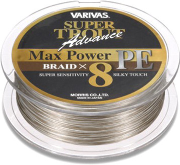 

Шнур рыболовный Varivas Super Trout Advance Max Power 150 м 28.6lb/12.972 кг #1.5