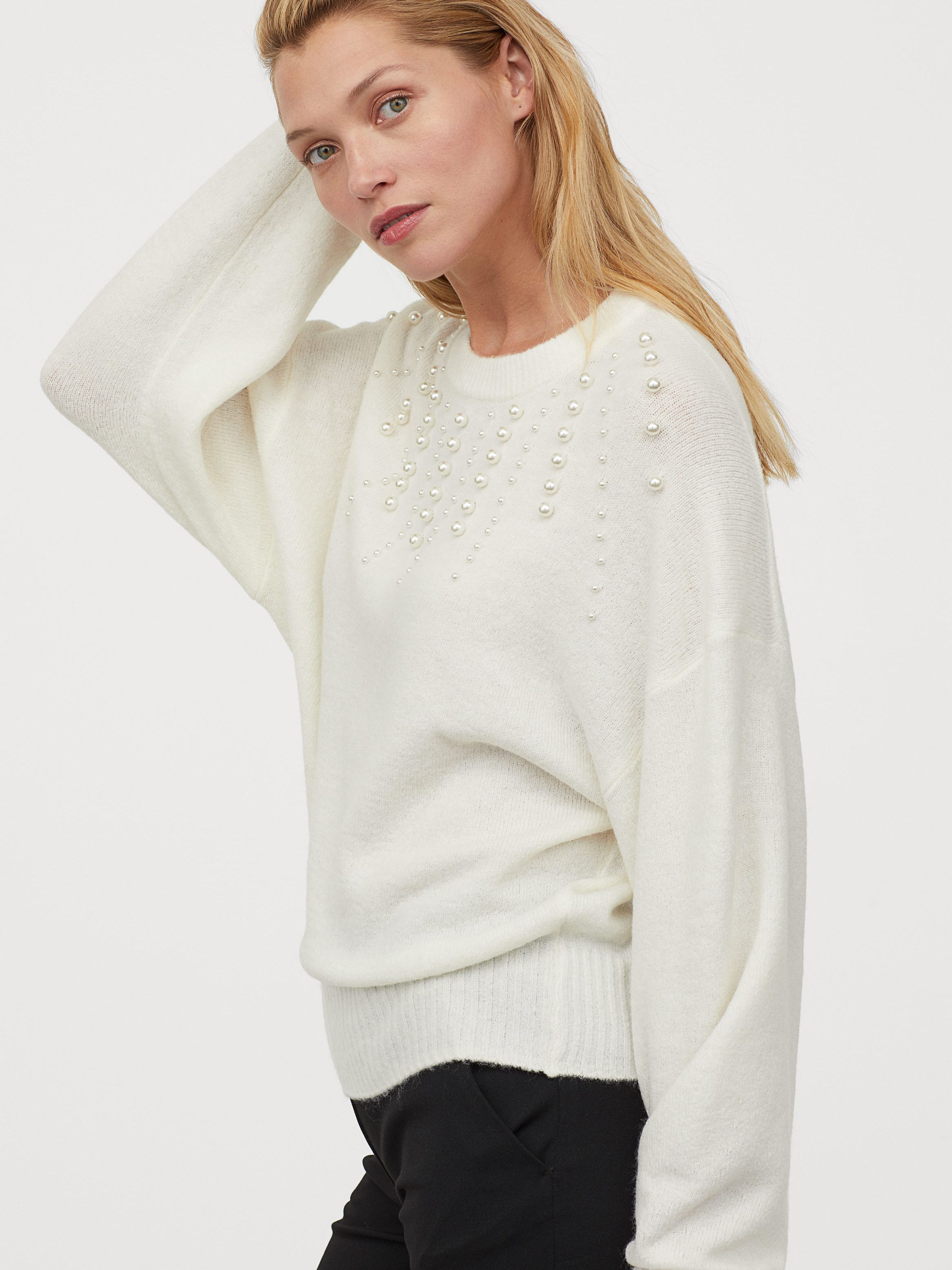 

Джемпер H&M 0788455 M Белый