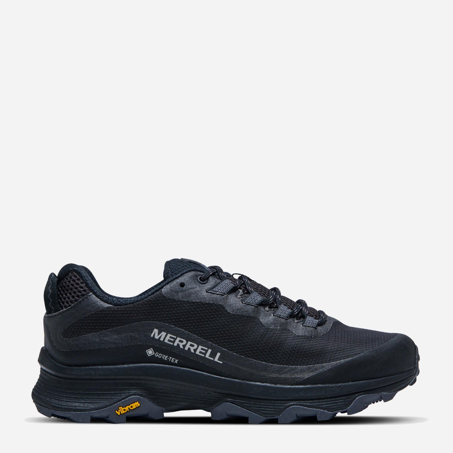 Акція на Чоловічі кросівки для бігу з Gore-Tex Merrell Moab Speed Gtx J067083 43 (9US) 27 см Black/Asphalt від Rozetka