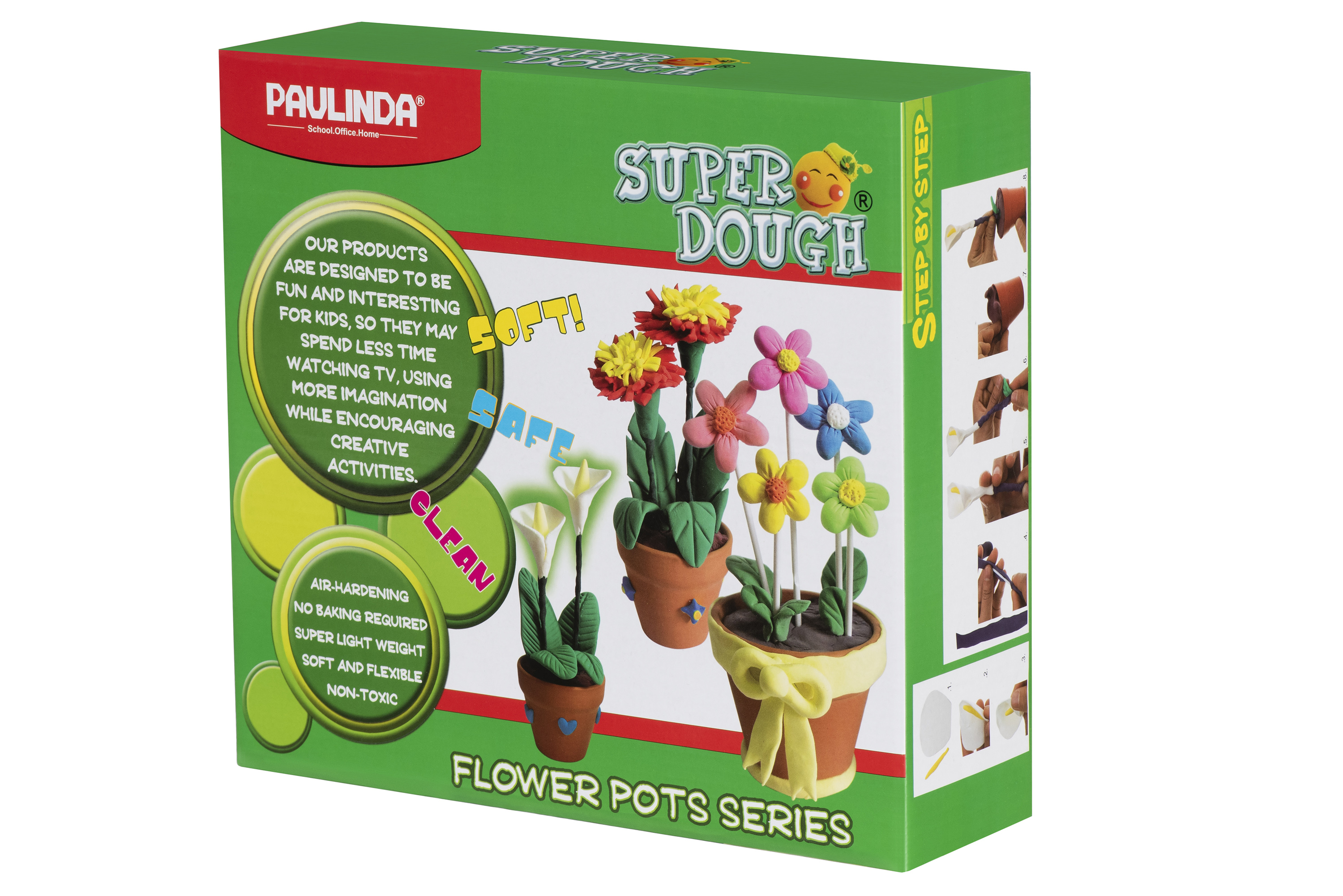 

Маса для ліплення Paulinda Super Dough Квіти в горщиках (PL-081142)