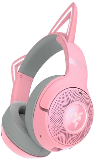 ヘッドホン RAZER Kraken Kitty V2 BT Quartz Pink Наушники Razer Kraken Kitty V2 BT Quartz (RZ04-04860100-R3M1