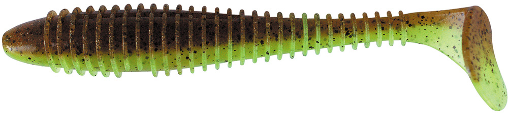 

Виброхвост Keitech Swing Impact Fat 4.8 401 Green Pumpkin/Chartreuse 5шт