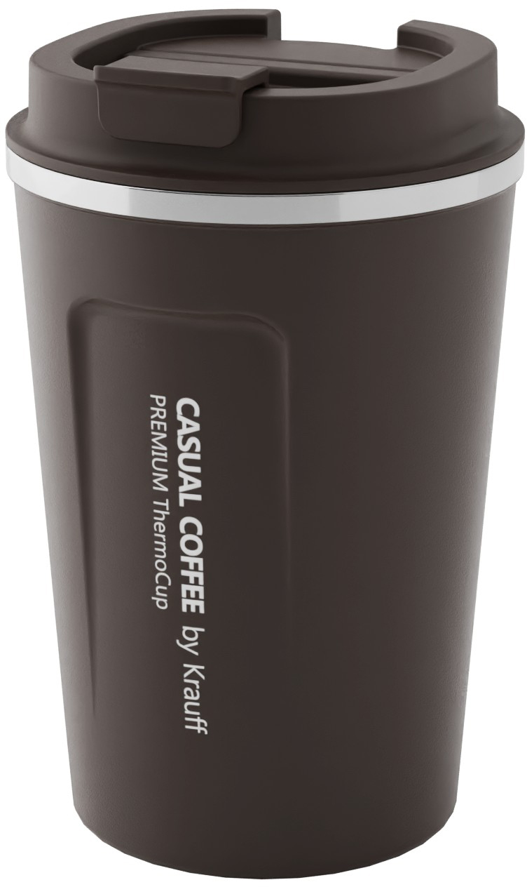 Термокружка Krauff 380 мл Коричневая (26-309-003) – фото, отзывы ...
