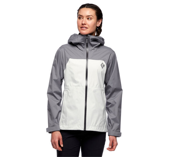 

Куртка женская Black Diamond Stormline Stretch Rain Shell S Белый-Серый