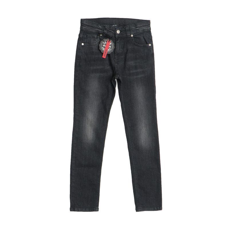 

Джинсы SLIM FIT с потертостями Please kids 128 см Серо-черный 86B11