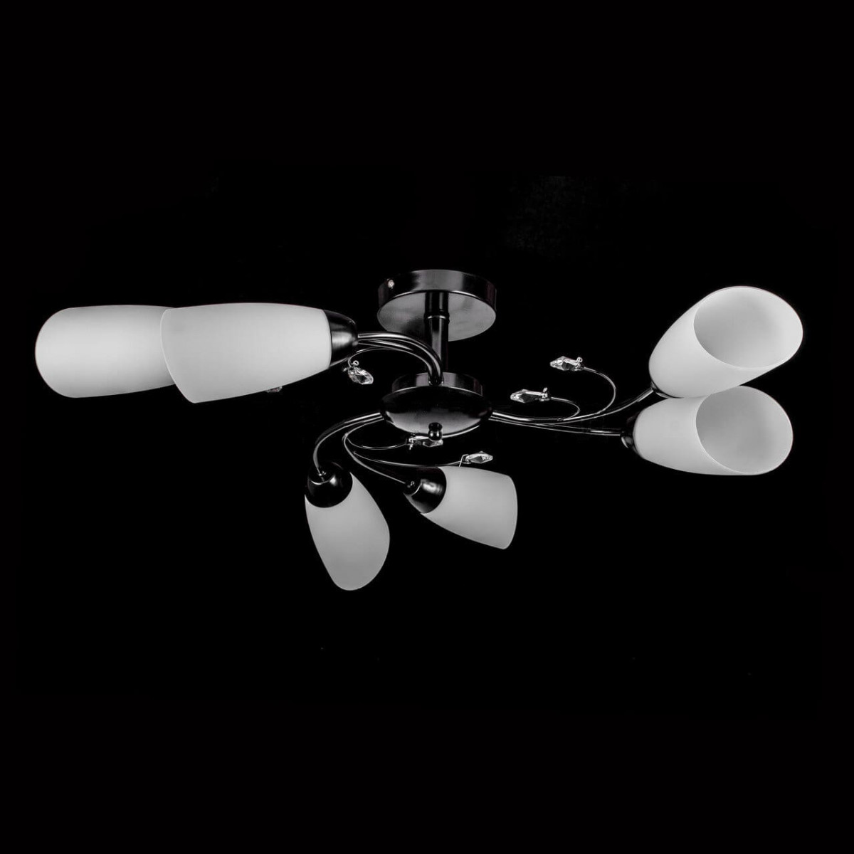 

Люстра потолочная на 6 лампочек P3-17051/6C/BKMK Handmade (YE-P3-17051/6C/BK+MK)