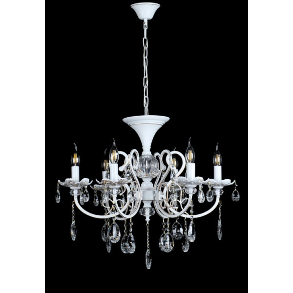 

Люстра свеча L30120/6 (WTGD) Handmade (YE-L30120/6-WT+GD)
