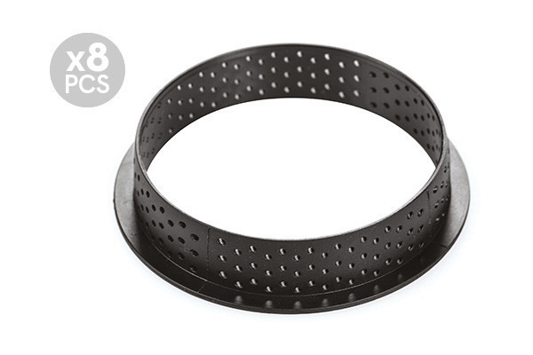 

Набор форм для тарталеток Silikomart 8шт 7х2см (TARTE RING ROUND D70 MM)