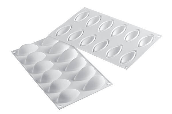 

Форма для десерта силиконовая Silikomart Quenelle 34х18х2.8см/288мл