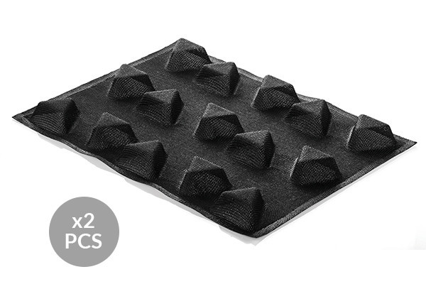 

Набор форм для выпечки Silikomart Air Plus 21 - Set 2 Pz N.15 Triangle 40х30х2.5см 2шт. (AIR PLUS 21 TRIANGLE)