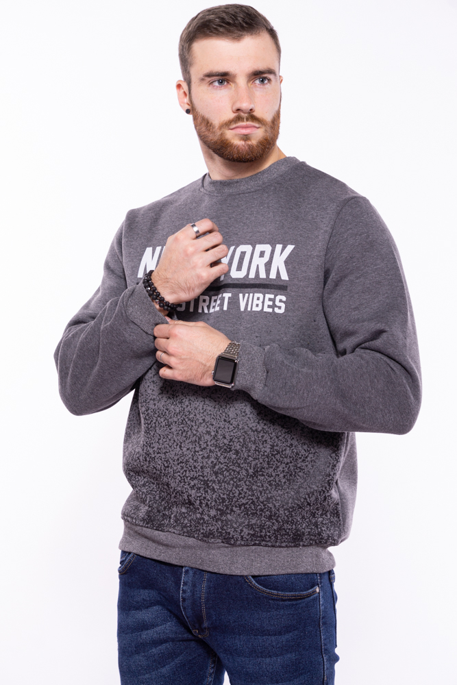 

Свитшот в стиле Casual Time of Style 157P033 S Серый