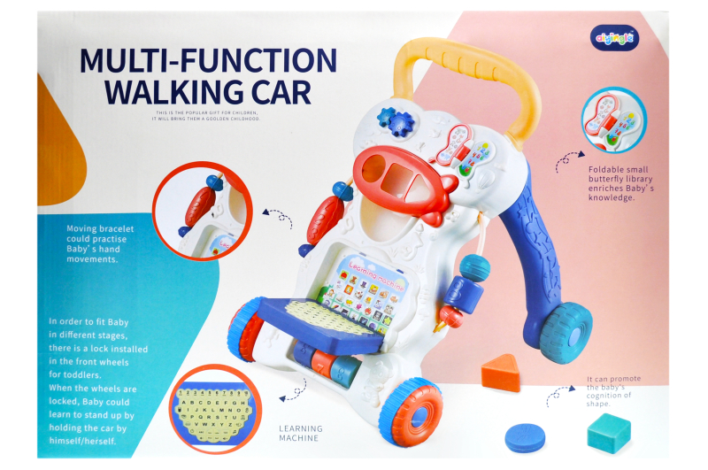 

Ходунки-каталка Aiyingle "Multi-function walking car" музичні 53*10*40см., різнобарвний 668-29