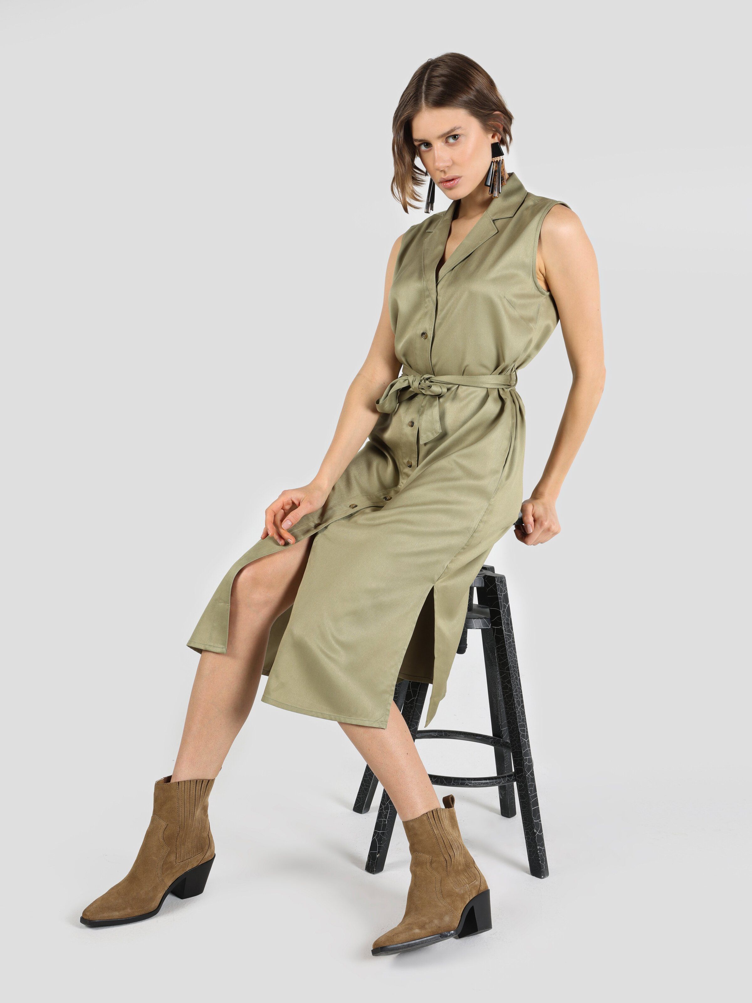 Сукня міді літня жіноча Colin's CL1063962LKH S Light Khaki від Rozetka на платформі USKIDKA Акція на Сукня міді літня жіноча Colin's CL1063962LKH S Light Khaki від Rozetka
