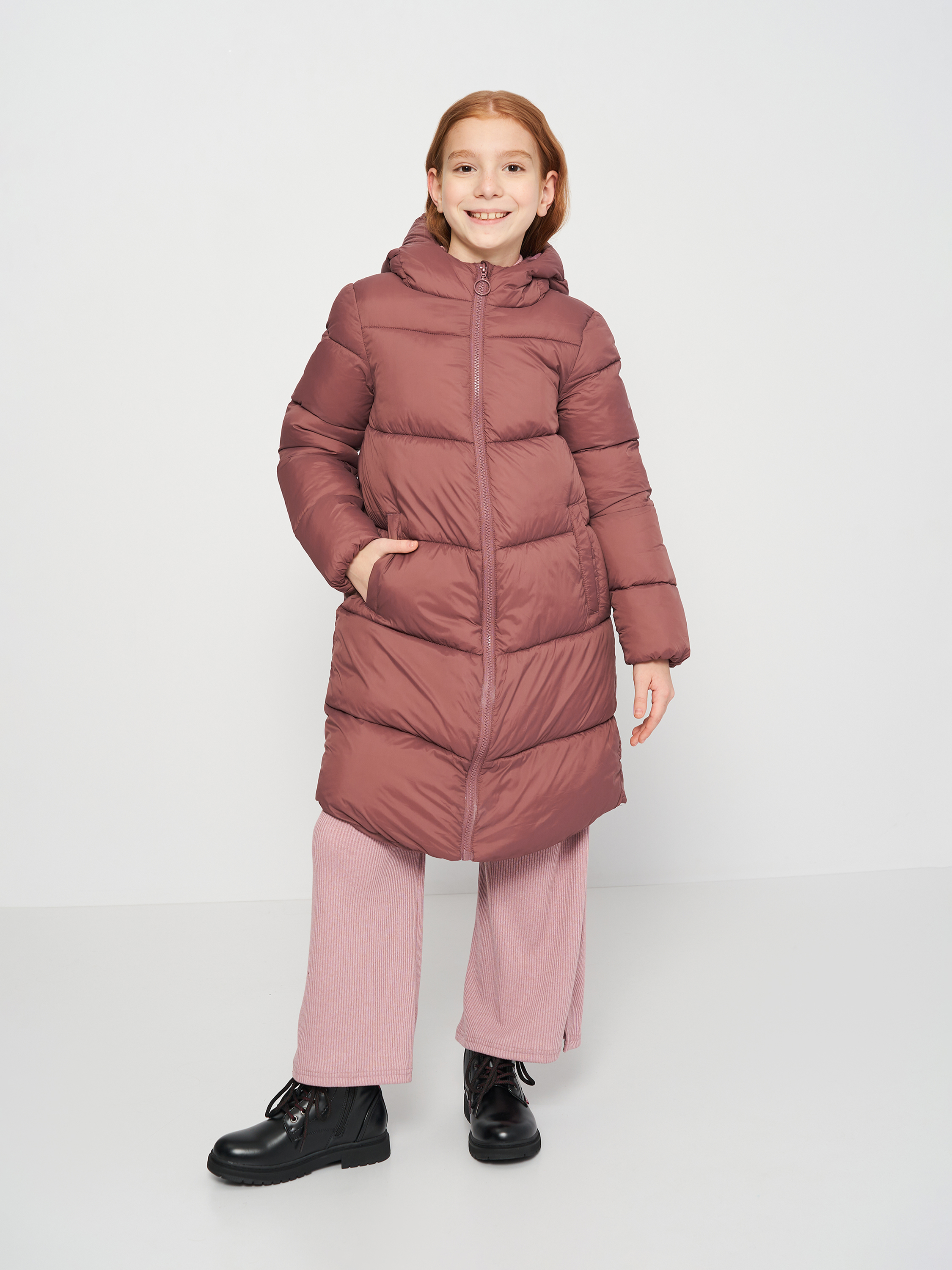 Акция на Дитяче демісезонне пальто для дівчинки 4F 4FJAW23TDJAF268-82S 122 см Рожеве от Rozetka