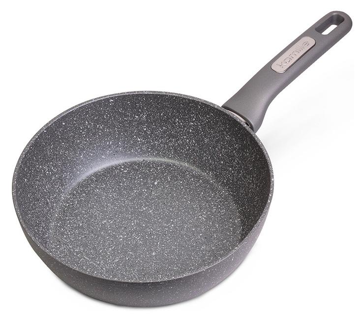 Сковорода-сотейник Granite с гранитным антипригарным покрытием Kamille ...