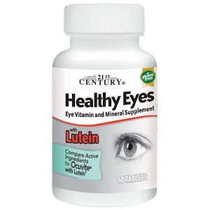 

Витамины для здоровья глаз с лютеином, 60 таблеток 21st Century Healthy Eyes