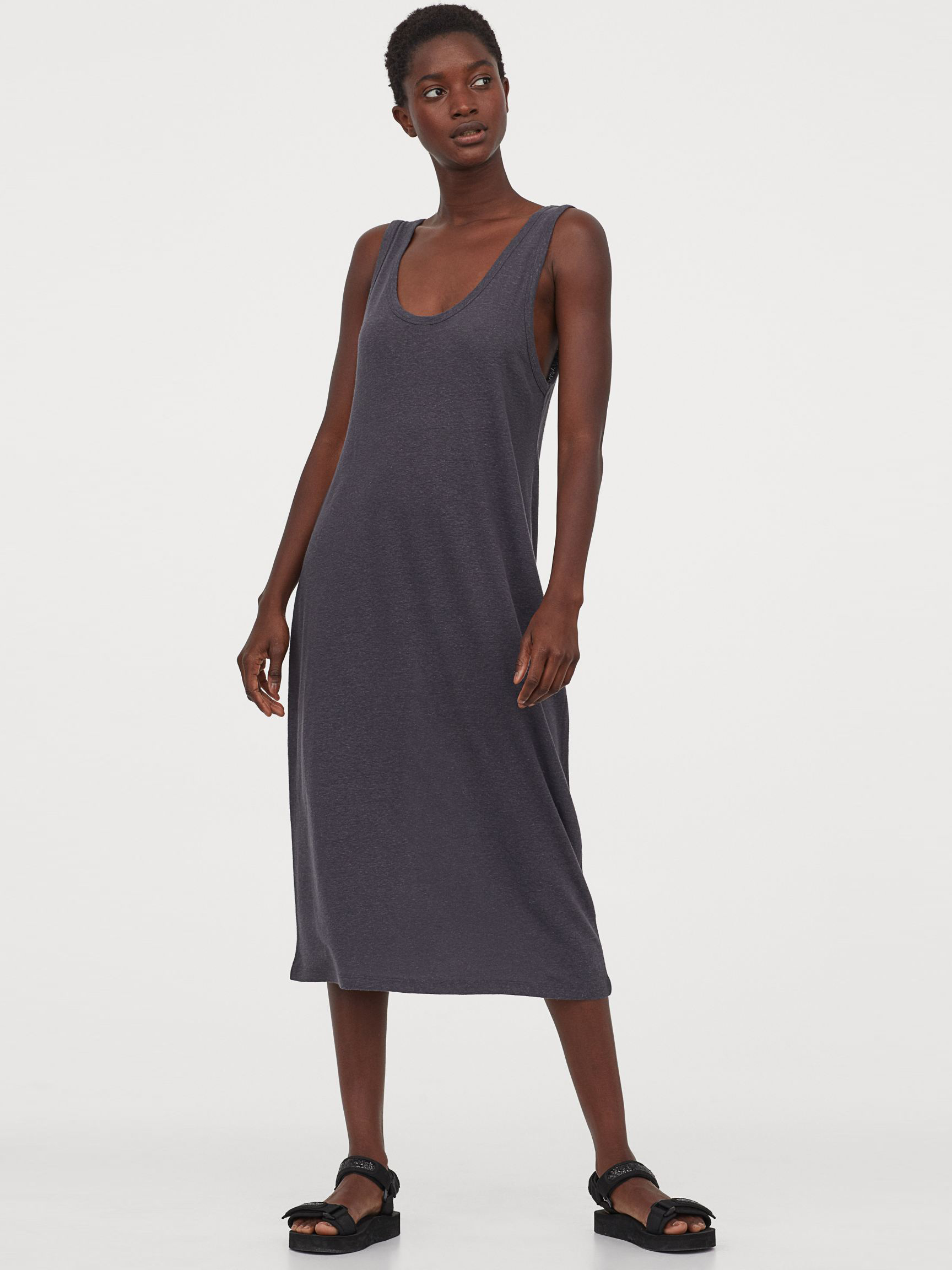 

Платье H&M 611-8730012 M Темно-серое