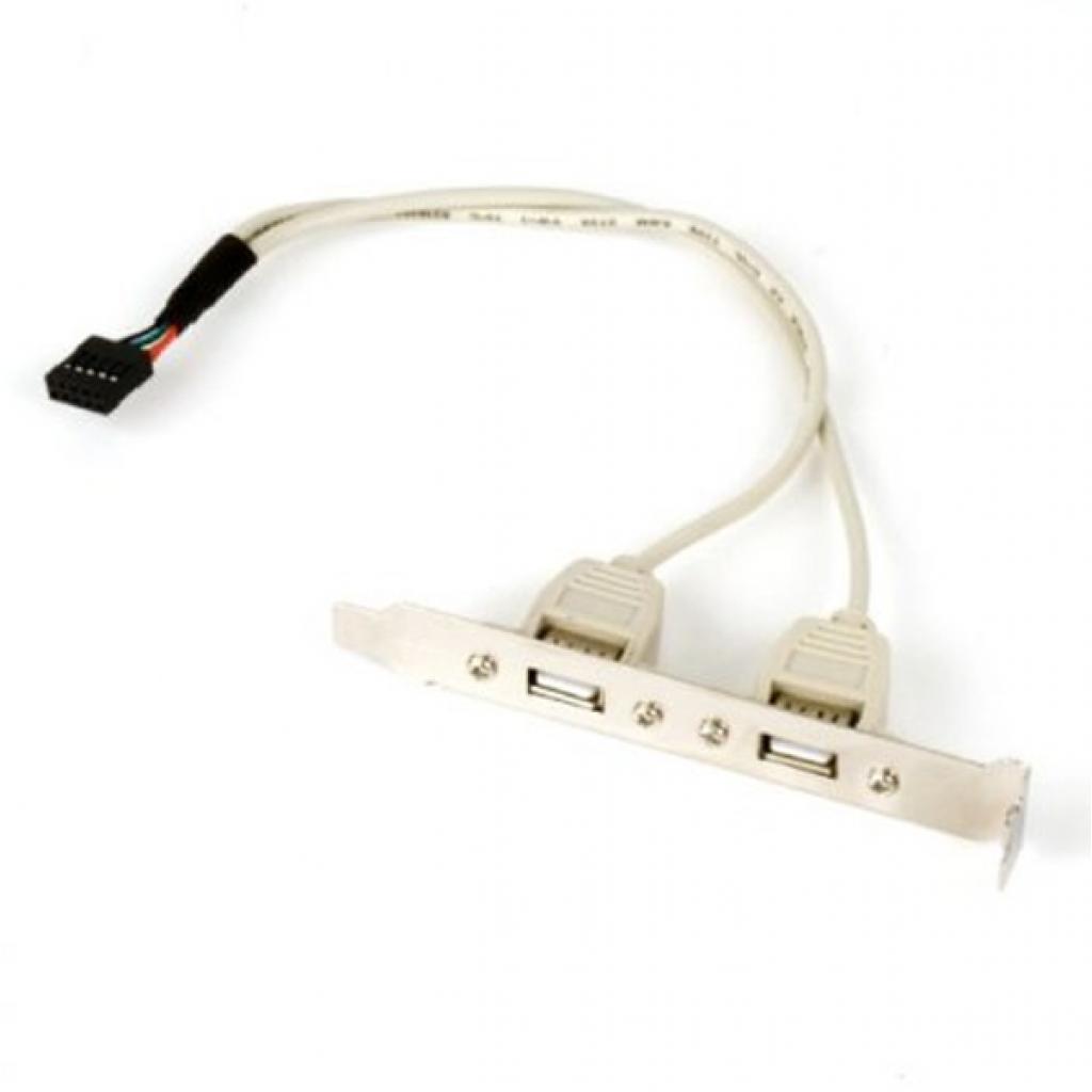 Кабель для передачи данных USB розетка на кронштейні 10P 25 см Gembird ...