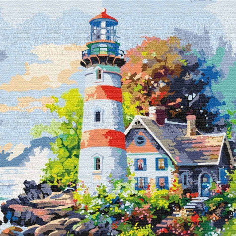 

Картина по номерам. "Маяк надежды" 30*30см KHO2295 392529