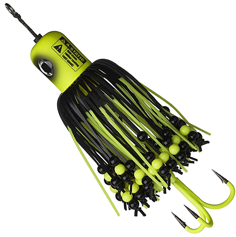 

Блесна DAM Madcat A-Static Clonk Teaser Медуза 200 г тройник № 3/0 Fluo Yellow Uv (66348)