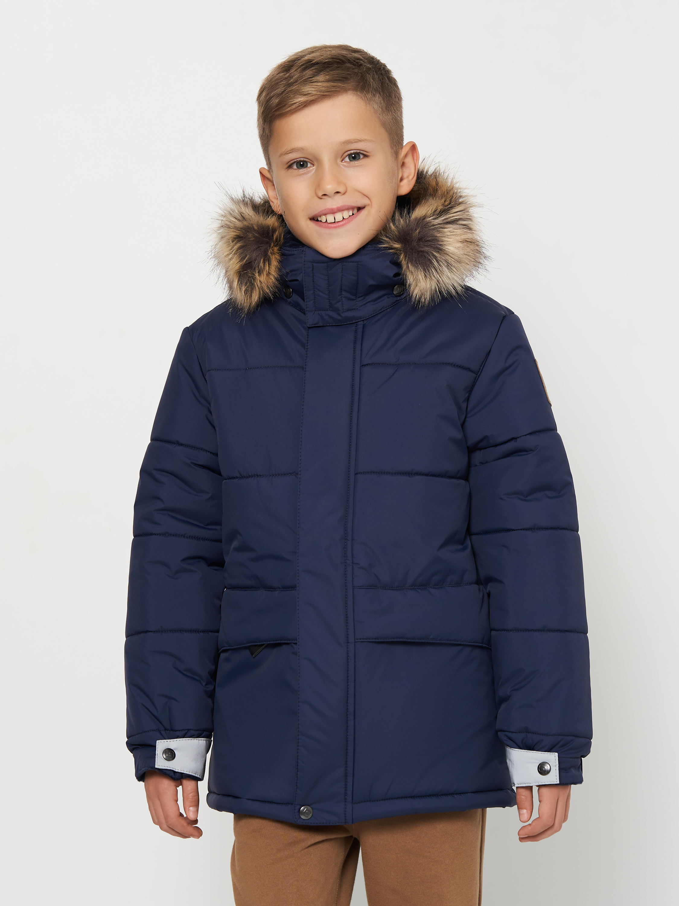 Акція на Підліткова зимова куртка для хлопчика Lenne Scott 23366-229 146 см від Rozetka